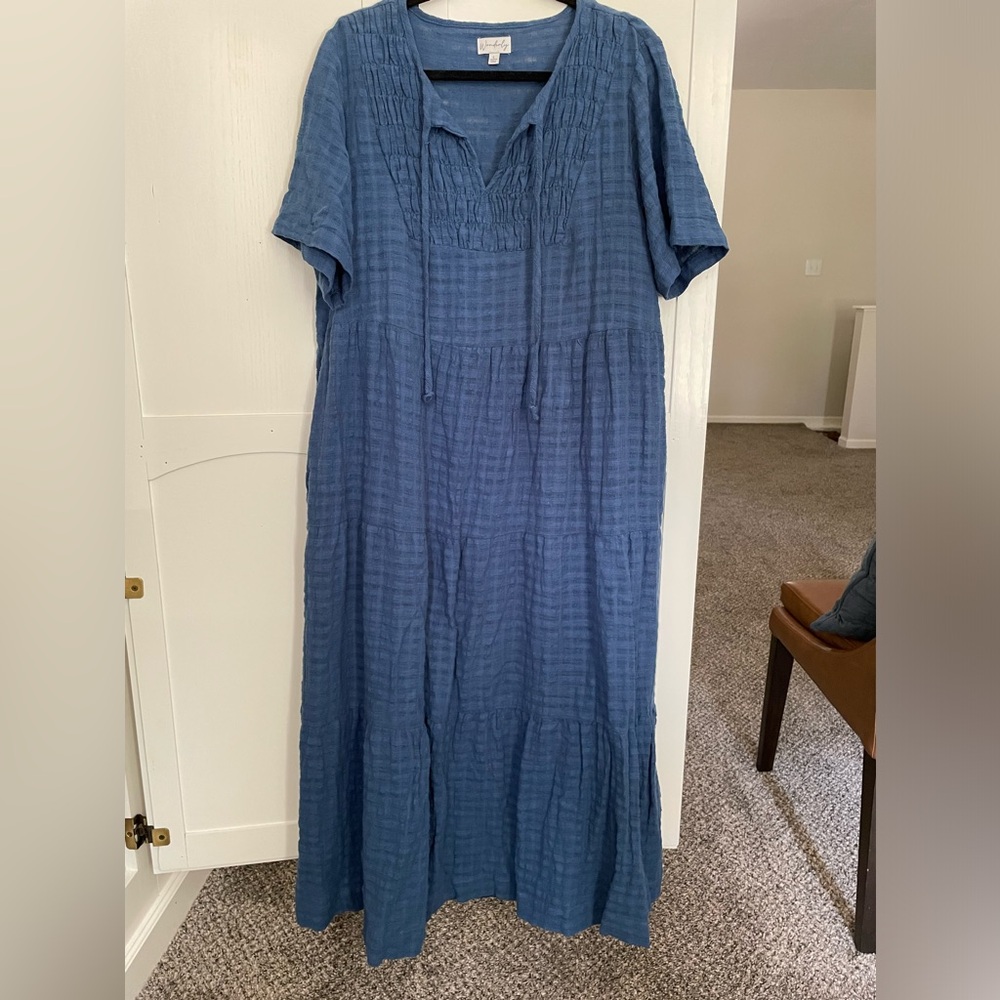 Wonderly blue maxi dress
